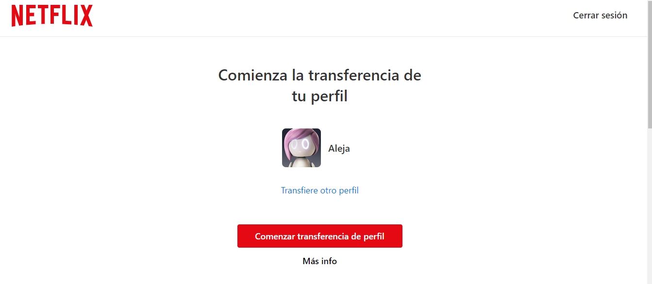 Cómo mover tu perfil de Netflix a una cuenta nueva o existente