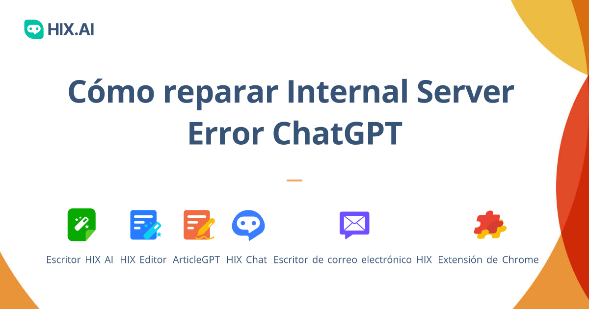 Cómo solucionar el error interno del servidor ChatGPT